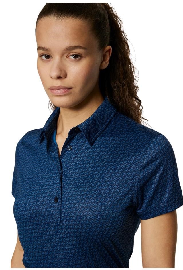 J.Lindeberg Caitlyn polo femme, shadow bridge navy