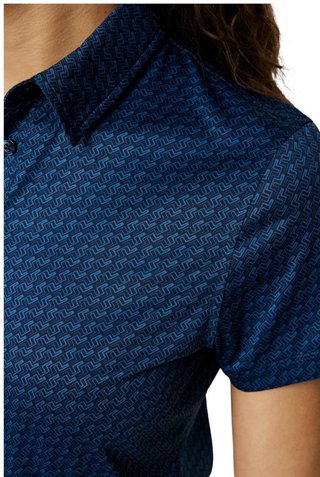 J.Lindeberg Caitlyn polo femme, shadow bridge navy