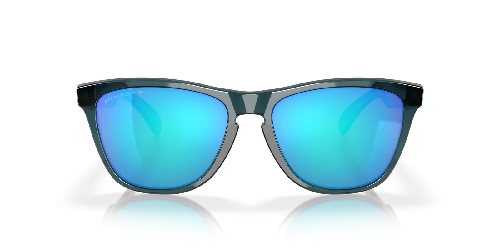 Oakley Frogskins lunettes de soleil, Prizm Sapphire Polarized Lenses/Crystal Black
