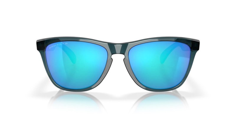 Oakley Frogskins lunettes de soleil, Prizm Sapphire Polarized Lenses/Crystal Black