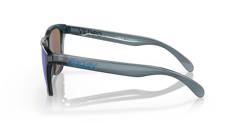 Oakley Frogskins lunettes de soleil, Prizm Sapphire Polarized Lenses/Crystal Black
