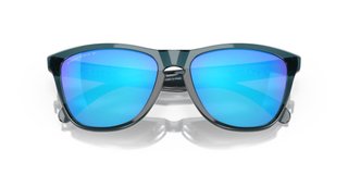 Oakley Frogskins lunettes de soleil, Prizm Sapphire Polarized Lenses/Crystal Black
