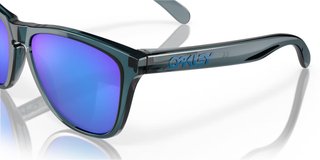 Oakley Frogskins lunettes de soleil, Prizm Sapphire Polarized Lenses/Crystal Black