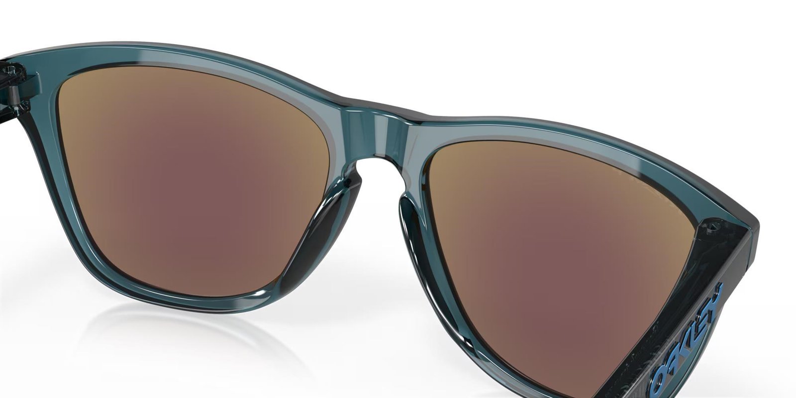 Oakley Frogskins lunettes de soleil, Prizm Sapphire Polarized Lenses/Crystal Black