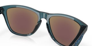 Oakley Frogskins lunettes de soleil, Prizm Sapphire Polarized Lenses/Crystal Black