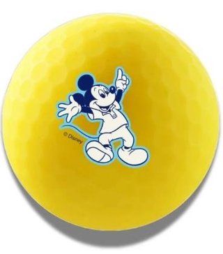 Volvik VIVID Lite DISNEY MICKEY Mouse 2.0 balles de golf pack (4 balles + ballmarker), mix de couleurs