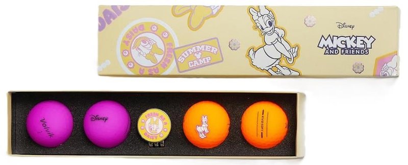 Volvik VIVID DISNEY DAISY balles de golf, mix de couleurs