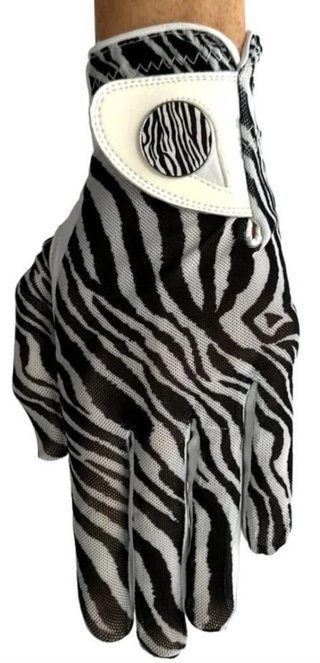 Best of Golf America Zebra gant de golf femme, blanc/noir