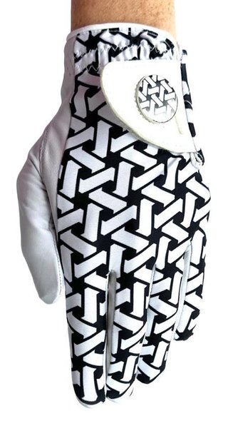 Best of Golf America Best of Golf America Check gant de golf femme, blanc/noir