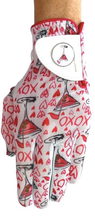 Best of Golf America XOXO gant femme, rose/blanc