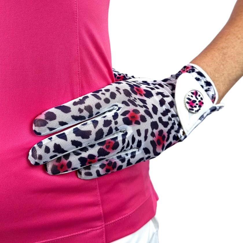 Best of Golf America Ladybird gant de golf femme, blanc/rose