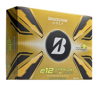Bridgestone e12 Straight MindSet balles de golf, jaune mat