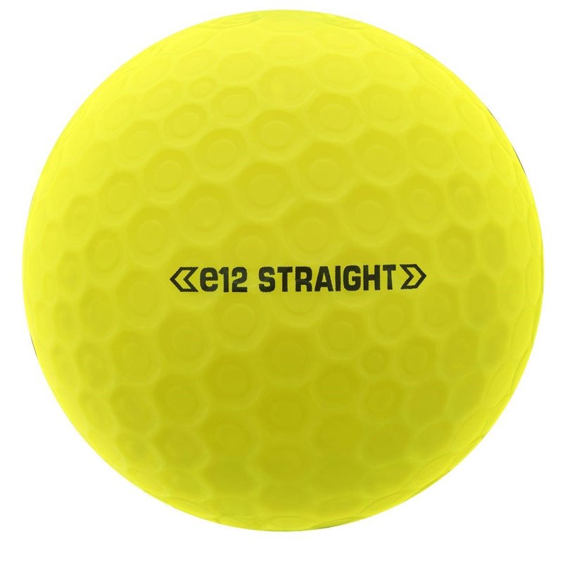 Bridgestone e12 Straight MindSet balles de golf, jaune mat