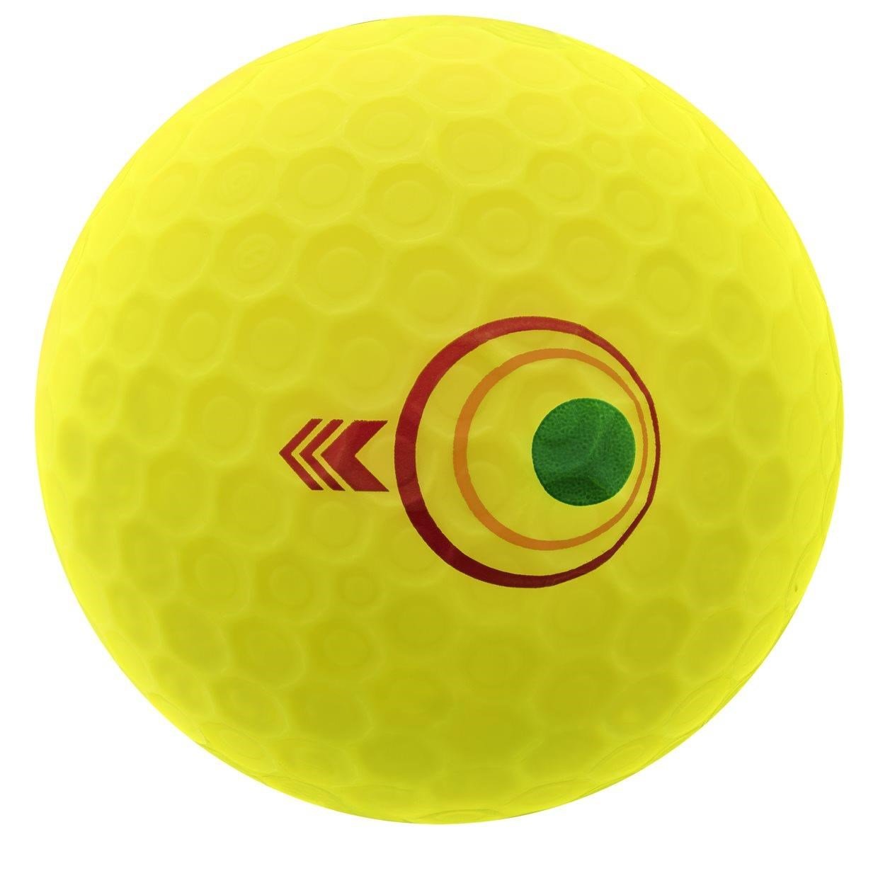 Bridgestone e12 Straight MindSet balles de golf, jaune mat