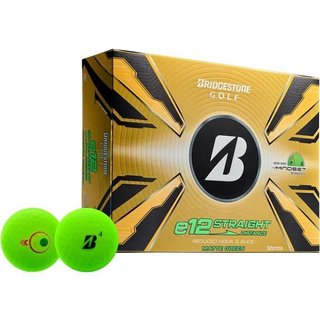 Bridgestone e12 Straight MindSet balles de golf, vertes mattes