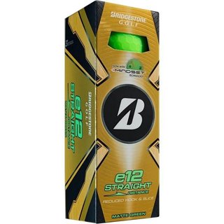 Bridgestone e12 Straight MindSet balles de golf, vertes mattes