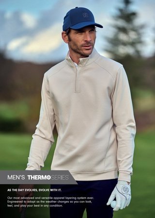 FootJoy ThermoSeries Ottoman Midlayer pull homme, stone