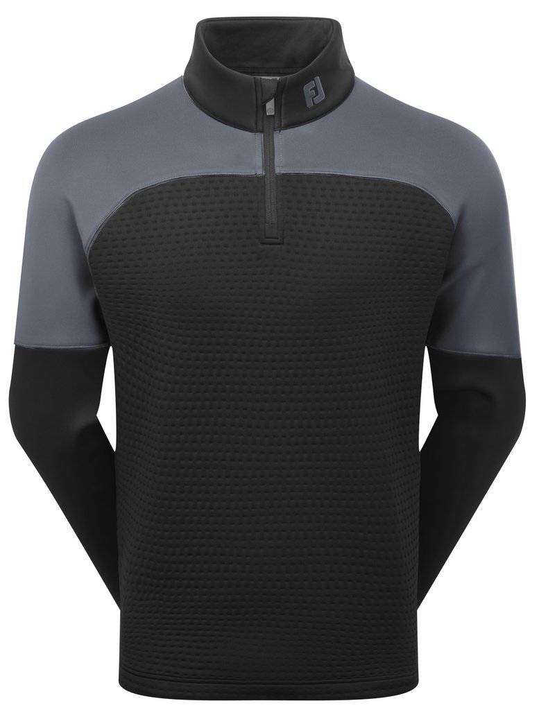 FootJoy ThermoSeries Jacquard Midlayer sweat homme, noir/charbon