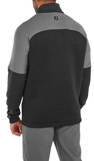 FootJoy ThermoSeries Jacquard Midlayer sweat homme, noir/charbon