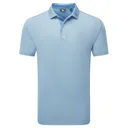 FootJoy Deco Diamond Print polo homme, air blue/high tide