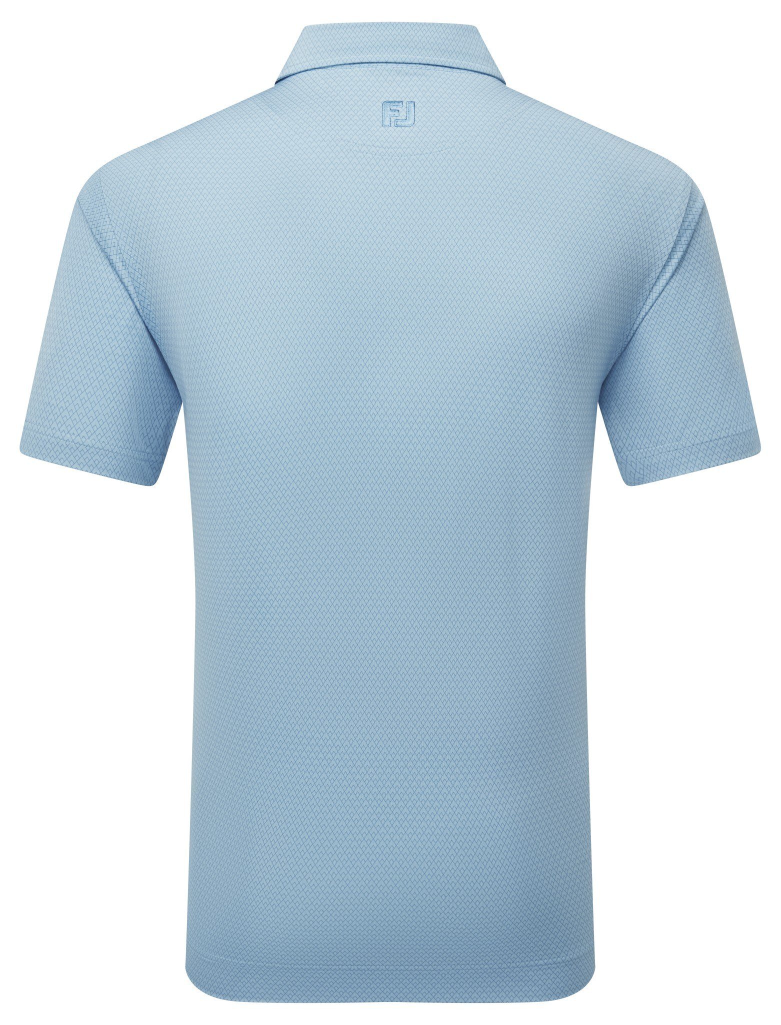 FootJoy Deco Diamond Print polo homme, air blue/high tide