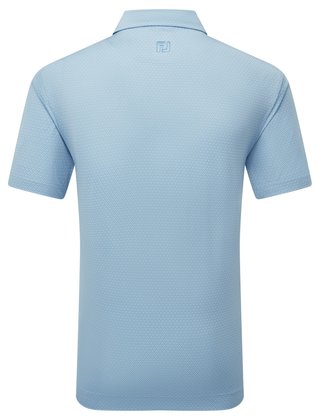 FootJoy Deco Diamond Print polo homme, air blue/high tide
