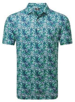 FootJoy Garden Print Lisle polo homme, marine
