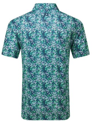 FootJoy Garden Print Lisle polo homme, marine