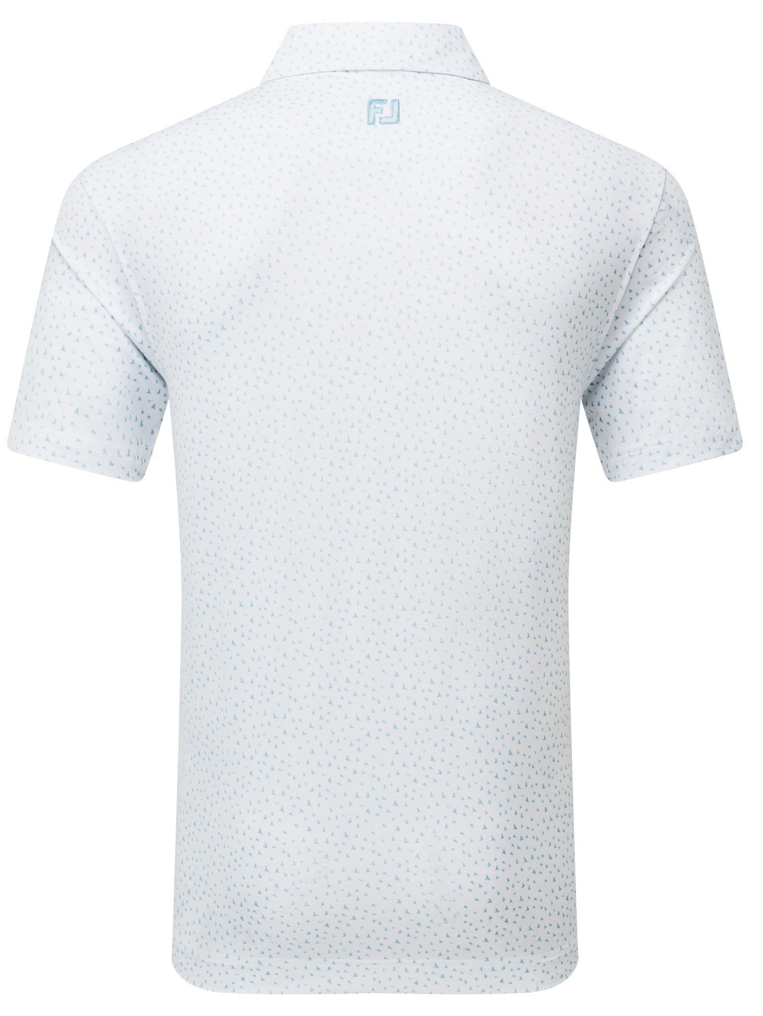 FootJoy BIRD PRINT polo homme, blanc/air blue