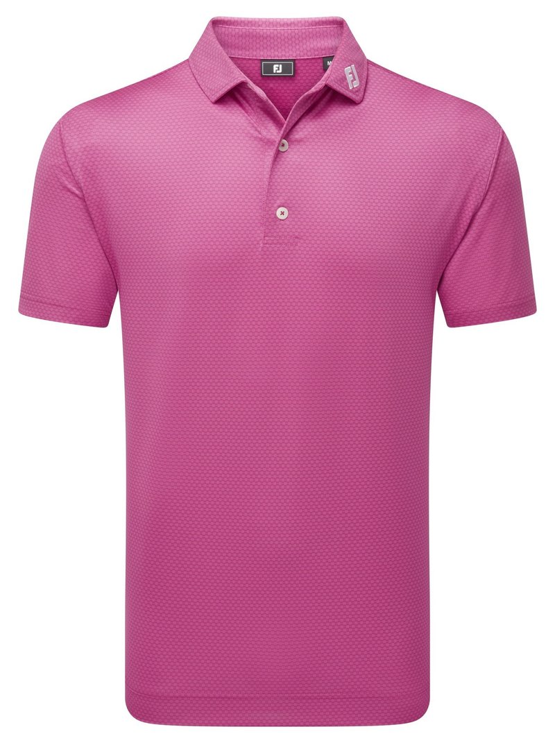FootJoy Abacus Print polo homme, magenta