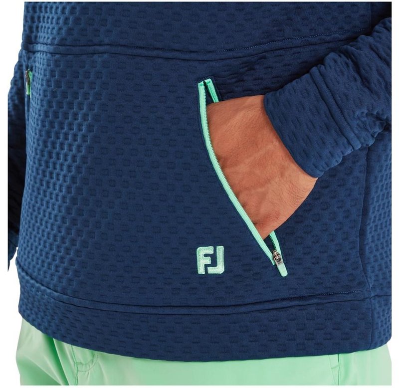 FootJoy Textured Knit Hoodie sweat homme, navy