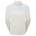 FootJoy ThermoSeries Hybrid Popover sweatshirt femme, off white/ice blue