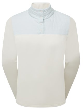 FootJoy ThermoSeries Hybrid Popover sweatshirt femme, off white/ice blue