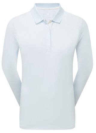 FootJoy ThermoSeries Long Sleeves polo femme manches longues, bleu glacé