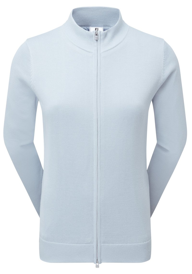 FootJoy Drirelease Full-Zip Lined pull femme, bleu glacé