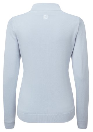 FootJoy Drirelease Full-Zip Lined pull femme, bleu glacé