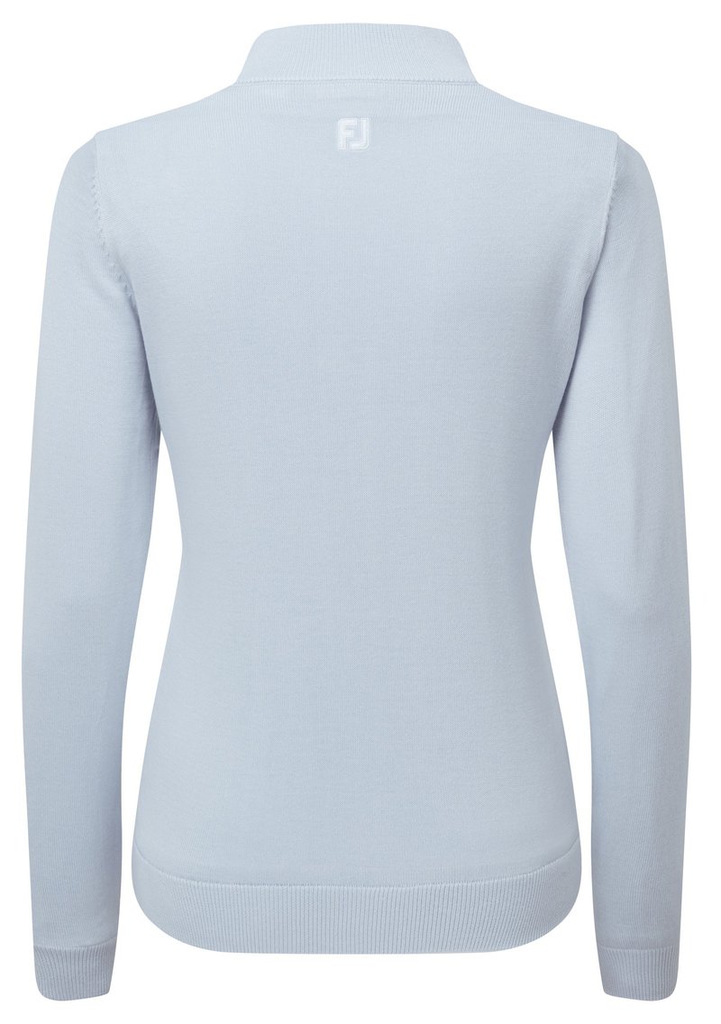 FootJoy Drirelease Full-Zip Lined pull femme, bleu glacé