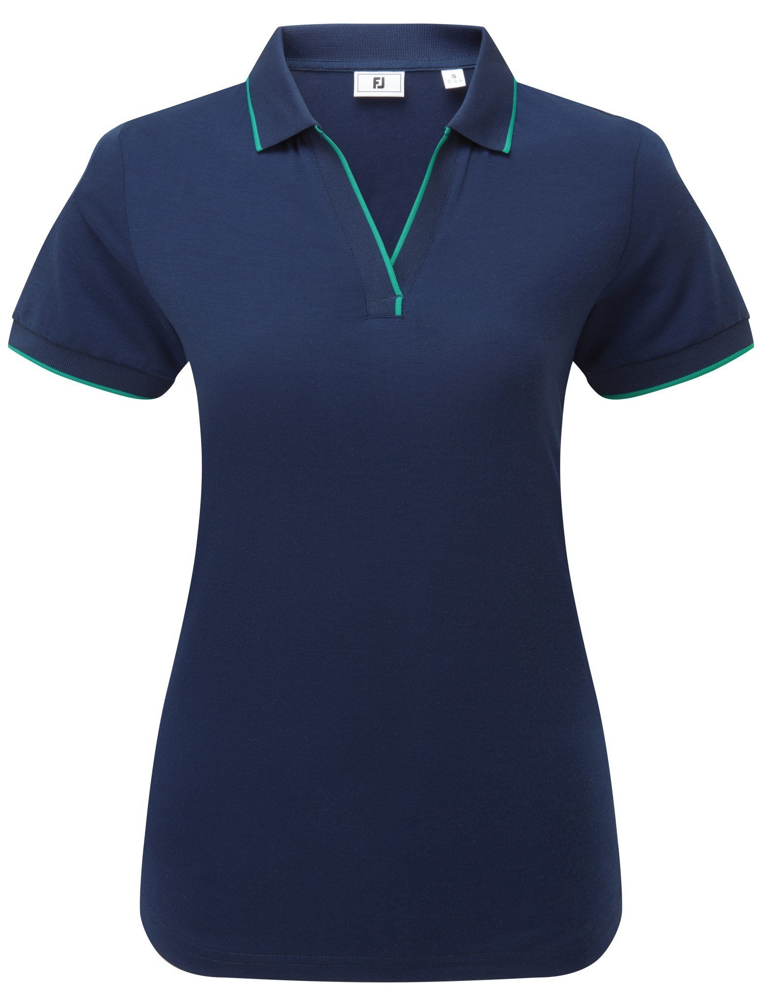 FootJoy NOTCH V polo femme, navy/emerald