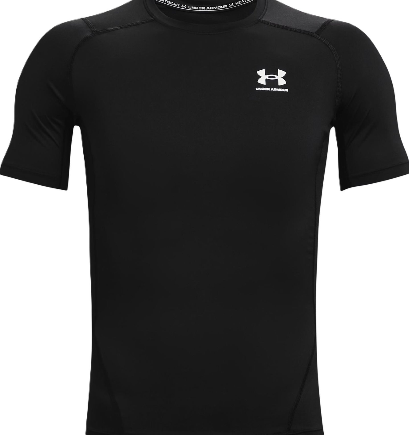 Under Armour HeatGear haut de compression homme, noir/blanc