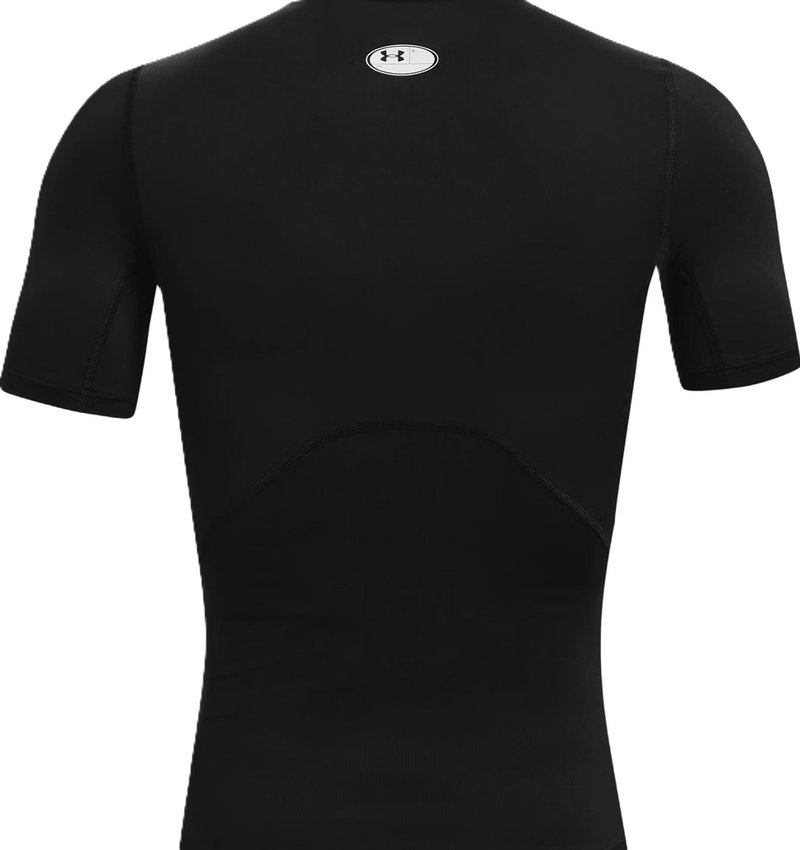 Under Armour HeatGear haut de compression homme, noir/blanc