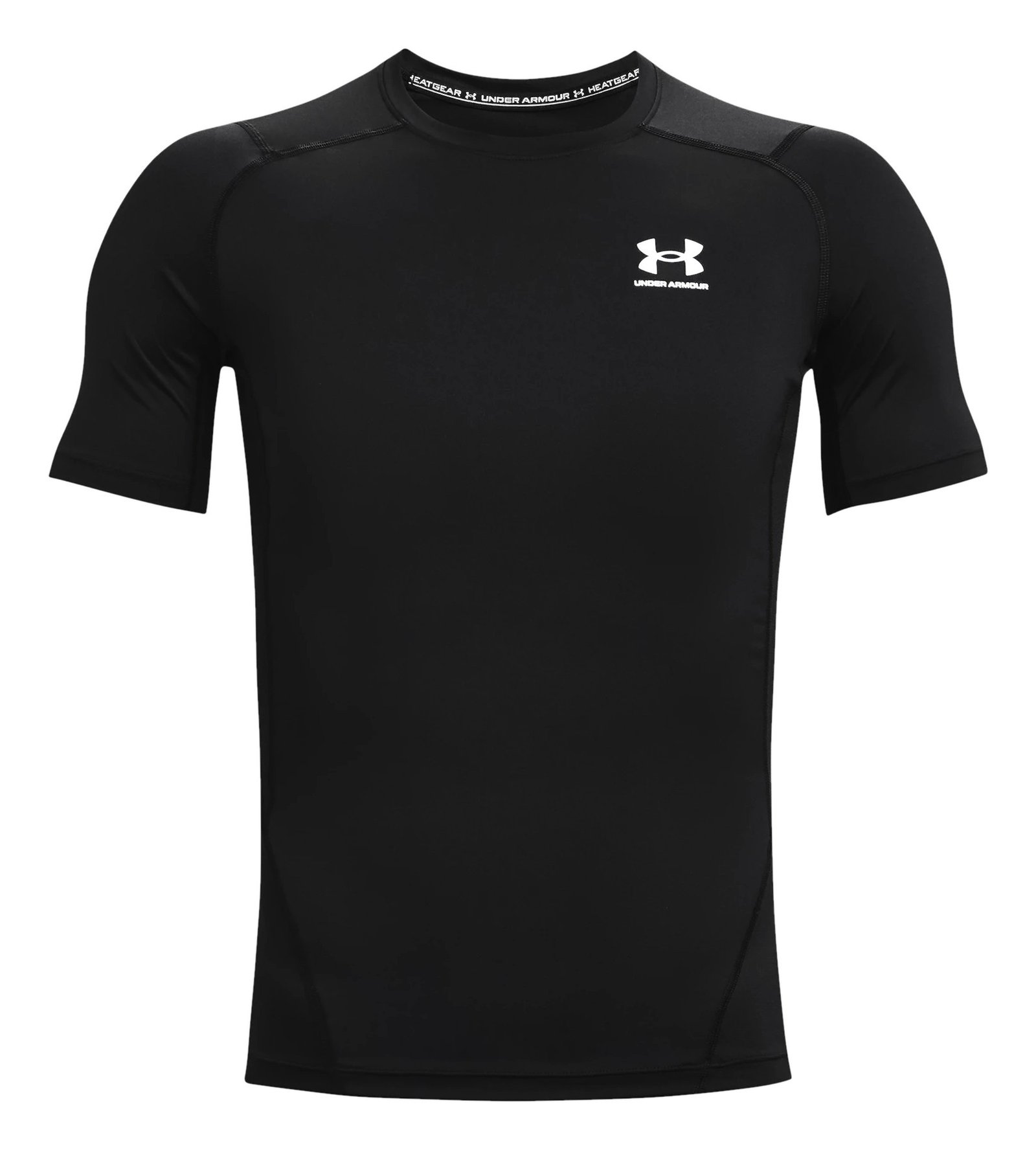 Under Armour HeatGear haut de compression homme, noir/blanc