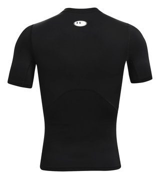 Under Armour HeatGear haut de compression homme, noir/blanc