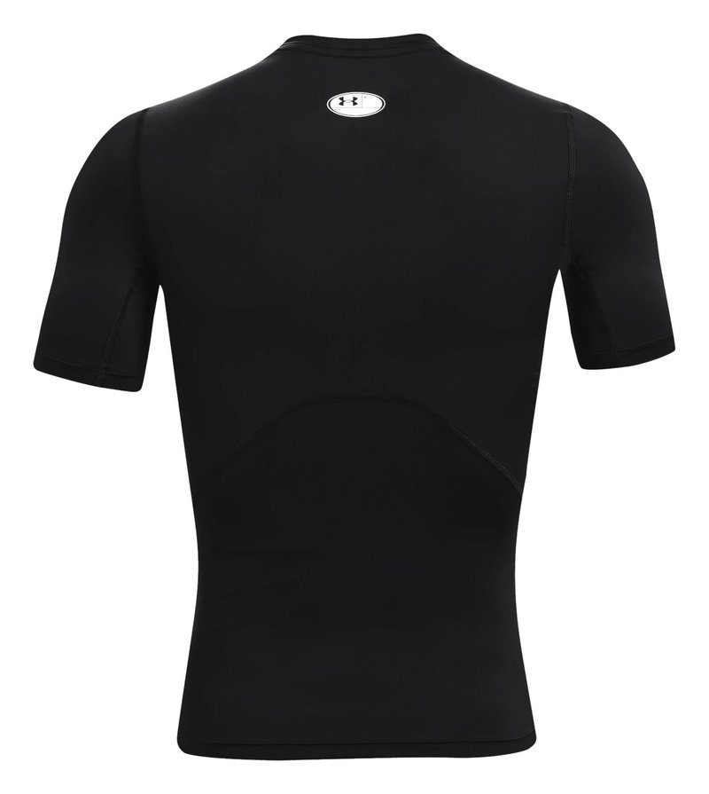Under Armour HeatGear haut de compression homme, noir/blanc