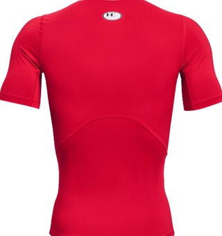 Under Armour HeatGear haut de compression homme, rouge/blanc