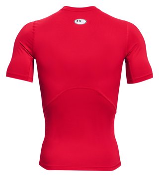 Under Armour HeatGear haut de compression homme, rouge/blanc