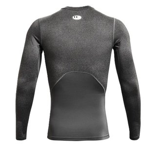Under Armour HeatGear chemise de compression manches longues homme, carbon heather