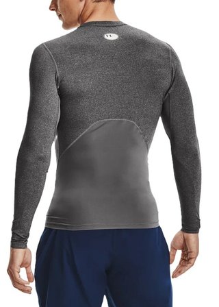 Under Armour HeatGear chemise de compression manches longues homme, carbon heather
