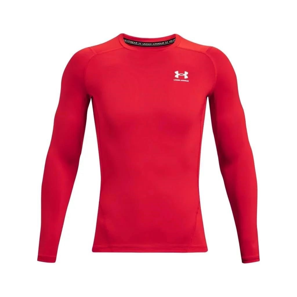 Under Armour HeatGear chemise de compression manches longues homme, rouge