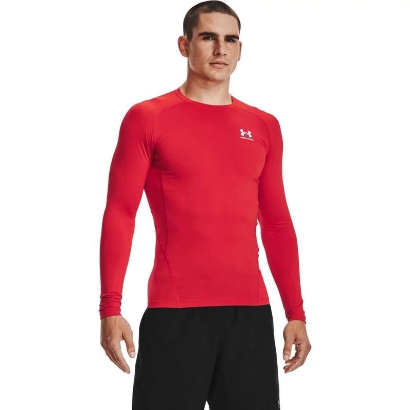 Under Armour HeatGear chemise de compression manches longues homme, rouge