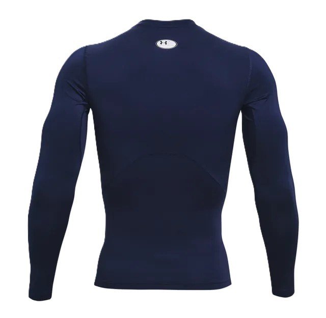 Under Armour HeatGear homme chemise compression manches longues, midnight navy